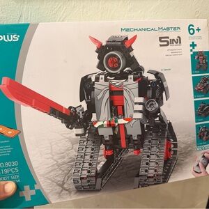 NEW 5-in-1 RC Robot Tank Toy - Red & Black unopened